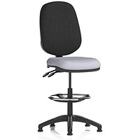 Eclipse Plus II High Rise Black Back Operator Chair, Quest Shell