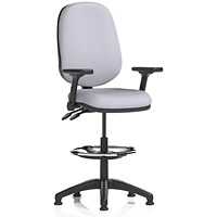 Eclipse Plus II High Rise Operator Chair, Folding Arms, Quest Shell
