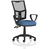 Eclipse Plus II Mesh Back Lever Task Operator Chair, Fixed Height Arms, Quest Limpet