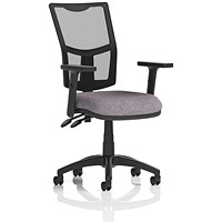 Eclipse Plus II Mesh Back Lever Task Operator Chair, Height Adjustable Arms, Rivet Fuse