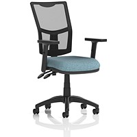 Eclipse Plus II Mesh Back Lever Task Operator Chair, Height Adjustable Arms, Rivet Quench
