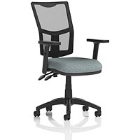 Eclipse Plus II Mesh Back Lever Task Operator Chair, Height Adjustable Arms, Rivet Tensile