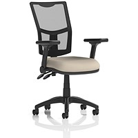 Eclipse Plus II Mesh Back Lever Task Operator Chair, Folding Arms, Quest Salt