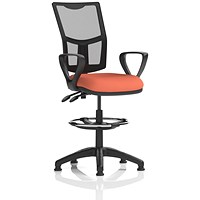 Eclipse Plus II Mesh Back High Rise Operator Chair, Fixed Arms, Quest Crab