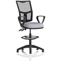 Eclipse Plus II Mesh Back High Rise Operator Chair, Fixed Arms, Quest Shell