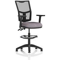 Eclipse Plus II Mesh Back High Rise Operator Chair, Height Adjustable Arms, Rivet Fuse