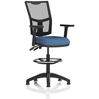 Eclipse Plus II Mesh Back High Rise Operator Chair, Height Adjustable Arms, Quest Limpet