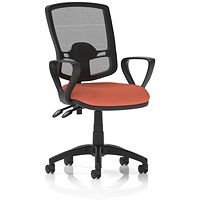 Eclipse Plus II Deluxe Mesh Back Lever Task Operator Chair, Fixed Height Arms, Quest Crab