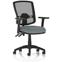 Eclipse Plus II Deluxe Mesh Back Lever Task Operator Chair, Height Adjustable Arms, Rivet Tensile