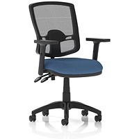 Eclipse Plus II Deluxe Mesh Back Lever Task Operator Chair, Height Adjustable Arms, Quest Limpet
