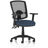 Eclipse Plus II Deluxe Mesh Back Lever Task Operator Chair, Height Adjustable Arms, Quest Whelk