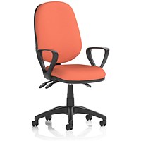 Eclipse Plus III Lever Task Operator Chair, Fixed Height Arms, Quest Crab