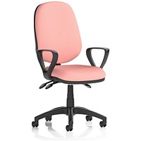 Eclipse Plus III Lever Task Operator Chair, Fixed Height Arms, Quest Shrimp