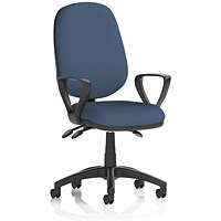 Eclipse Plus III Lever Task Operator Chair, Fixed Height Arms, Quest Whelk