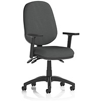 Eclipse Plus III Lever Task Operator Chair, Height Adjustable Arms, Quest Mussel