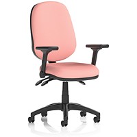 Eclipse Plus III Lever Task Operator Chair, Folding Arms, Quest Shrimp