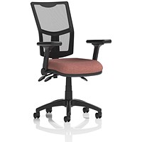 Eclipse Plus III Mesh Back Lever Task Operator Chair, Folding Arms, Rivet Forge