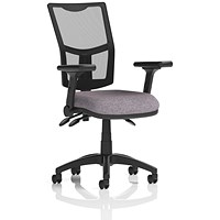 Eclipse Plus III Mesh Back Lever Task Operator Chair, Folding Arms, Rivet Fuse