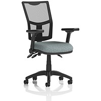 Eclipse Plus III Mesh Back Lever Task Operator Chair, Folding Arms, Rivet Tensile