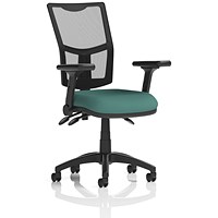 Eclipse Plus III Mesh Back Lever Task Operator Chair, Folding Arms, Quest Kelp