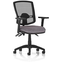 Eclipse Plus III Deluxe Mesh Back Lever Task Operator Chair, Height Adjustable Arms, Rivet Fuse