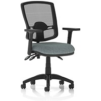 Eclipse Plus III Deluxe Mesh Back Lever Task Operator Chair, Height Adjustable Arms, Rivet Tensile