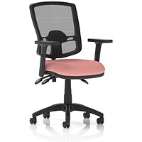 Eclipse Plus III Deluxe Mesh Back Lever Task Operator Chair, Height Adjustable Arms, Quest Shrimp