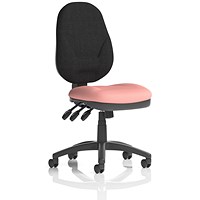 Eclipse Plus XL Black Back Lever Task Operator Chair, Quest Shrimp
