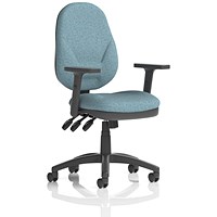 Eclipse Plus XL Lever Task Operator Chair, Height Adjustable Arms, Rivet Quench