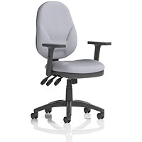 Eclipse Plus XL Lever Task Operator Chair, Height Adjustable Arms, Quest Shell