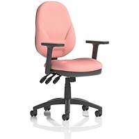 Eclipse Plus XL Lever Task Operator Chair, Height Adjustable Arms, Quest Shrimp