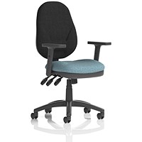 Eclipse Plus XL Black Back Lever Task Operator Chair, Height Adjustable Arms, Rivet Quench Eclipse Plus XL Black Back Lever Task Operator Chair, Height Adjustable Arms, Rivet Quench