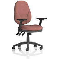 Eclipse Plus XL Lever Task Operator Chair, Folding Arms, Rivet Forge