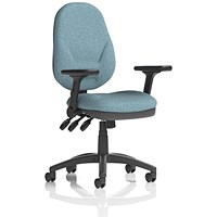 Eclipse Plus XL Lever Task Operator Chair, Folding Arms, Rivet Quench
