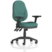 Eclipse Plus XL Lever Task Operator Chair, Folding Arms, Quest Kelp