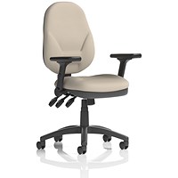 Eclipse Plus XL Lever Task Operator Chair, Folding Arms, Quest Salt