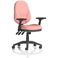 Eclipse Plus XL Lever Task Operator Chair, Folding Arms, Quest Shrimp