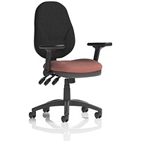 Eclipse Plus XL Black Back Lever Task Operator Chair, Folding Arms, Rivet Forge Eclipse Plus XL Black Back Lever Task Operator Chair, Folding Arms, Rivet Forge