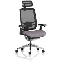 Ergo Click Mesh Back Chair With Headrest, Height Adjustable Arms, Rivet Fuse