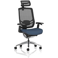 Ergo Click Mesh Back Chair With Headrest, Height Adjustable Arms, Quest Whelk