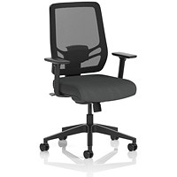 Ergo Twist Mesh Back Ergonomic Task Operator Office Chair, Height Adjustable Arms, Seat Quest Mussel