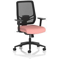 Ergo Twist Mesh Back Ergonomic Task Operator Office Chair, Height Adjustable Arms, Seat Quest Shrimp