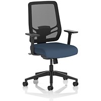Ergo Twist Mesh Back Ergonomic Task Operator Office Chair, Height Adjustable Arms, Seat Quest Whelk