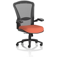 Houston Heavy Duty Mesh Back Task Operator Chair, Folding Arms, Quest Crab