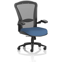Houston Heavy Duty Mesh Back Task Operator Chair, Folding Arms, Quest Limpet