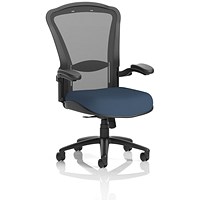 Houston Heavy Duty Mesh Back Task Operator Chair, Folding Arms, Quest Whelk