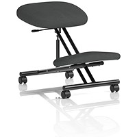 Kneeling Stool, Black Frame, Quest Mussel