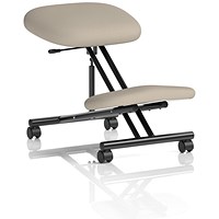 Kneeling Stool, Black Frame, Quest Salt