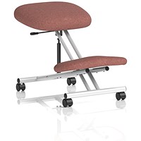 Kneeling Stool, Silver Frame, Rivet Forge