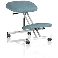 Kneeling Stool, Silver Frame, Rivet Quench